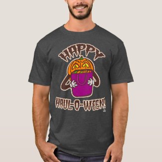 Happy Haul-o-ween Funny Halloween Shopping Cartoon
