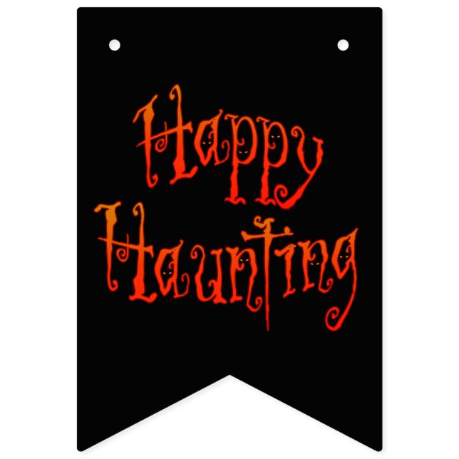Happy Haunting Bunting Flags (First Flag)