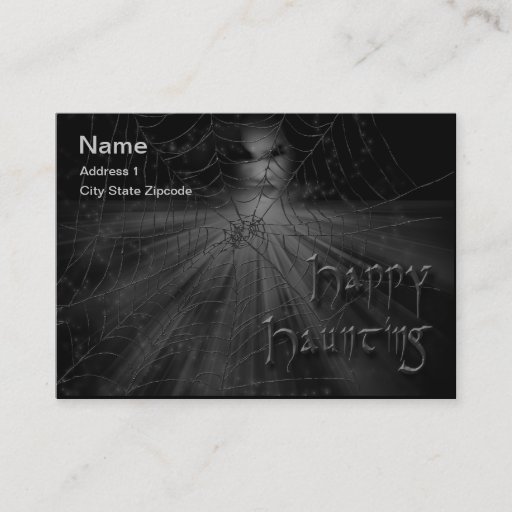 Customizable Happy Haunting Calling Card/Business Card