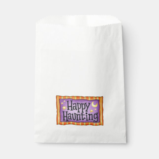Happy Haunting Favor Bag (Front)
