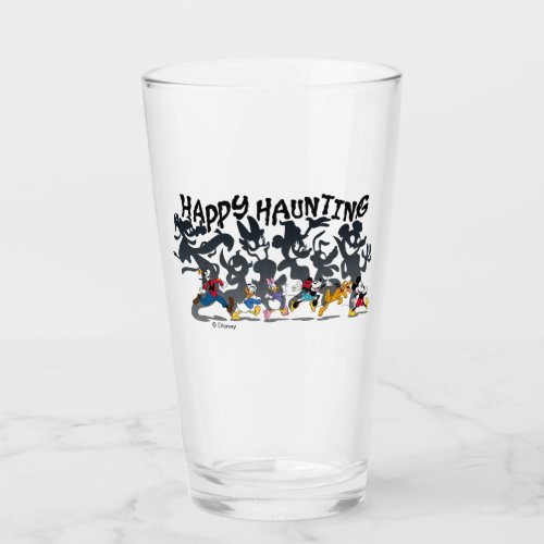 Happy Haunting from Mickey and Friends Glass