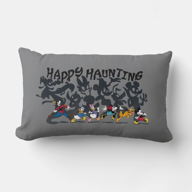 Happy Haunting from Mickey and Friends Lumbar Pillow (Front)