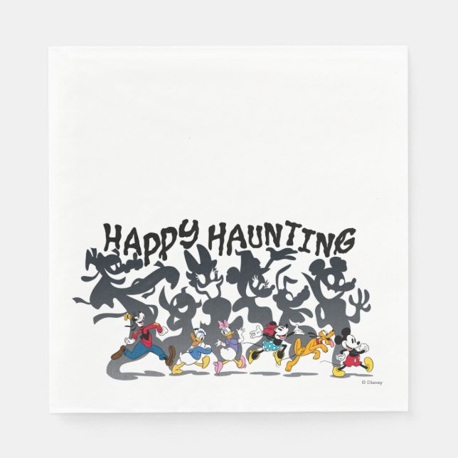 Happy Haunting from Mickey and Friends Napkins (Front)