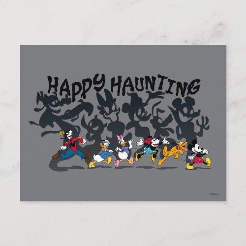 Happy Haunting from Mickey and Friends Postcard