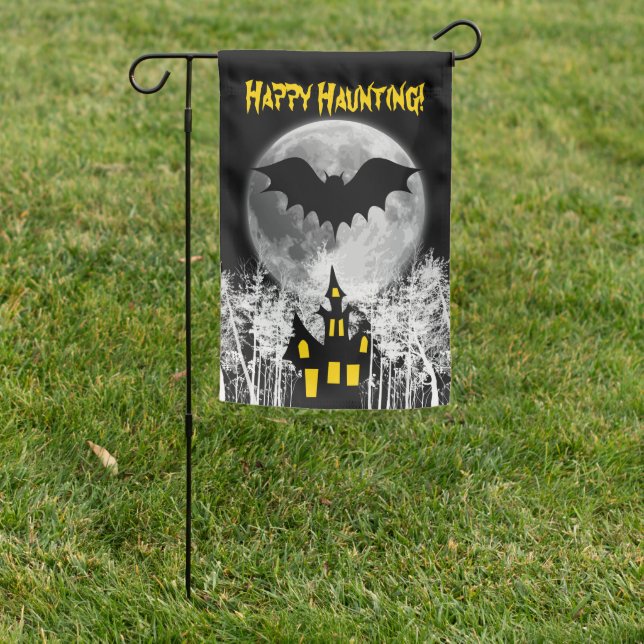 Happy Haunting Garden Flag (In SItu)