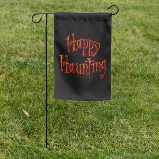 Happy Haunting Garden Flag