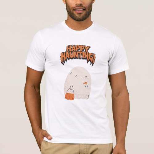 Happy Haunting Ghost Halloween T_Shirt 