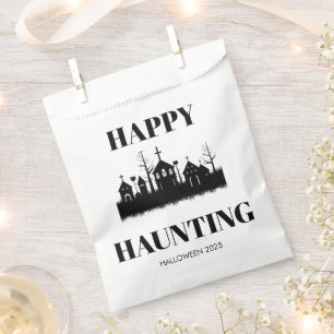 Happy Haunting   Halloween Candy Favor Bags