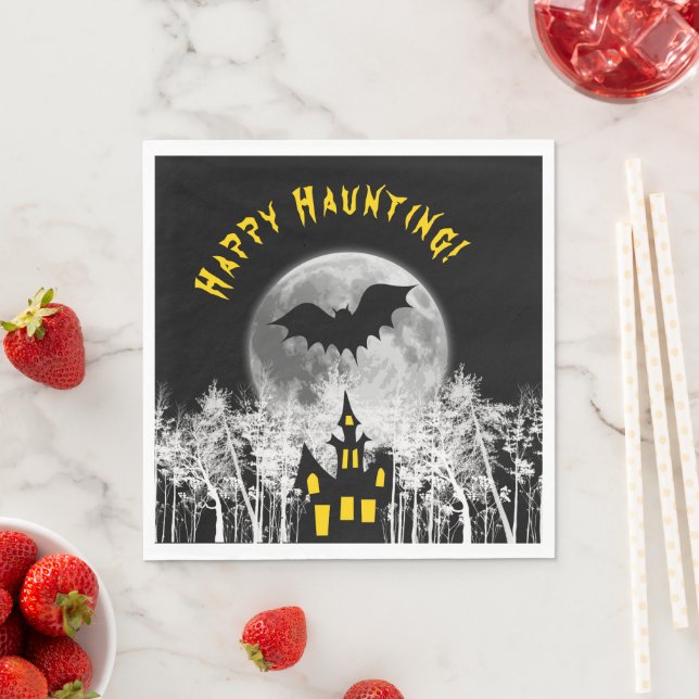 Happy Haunting Halloween Napkins (Insitu)