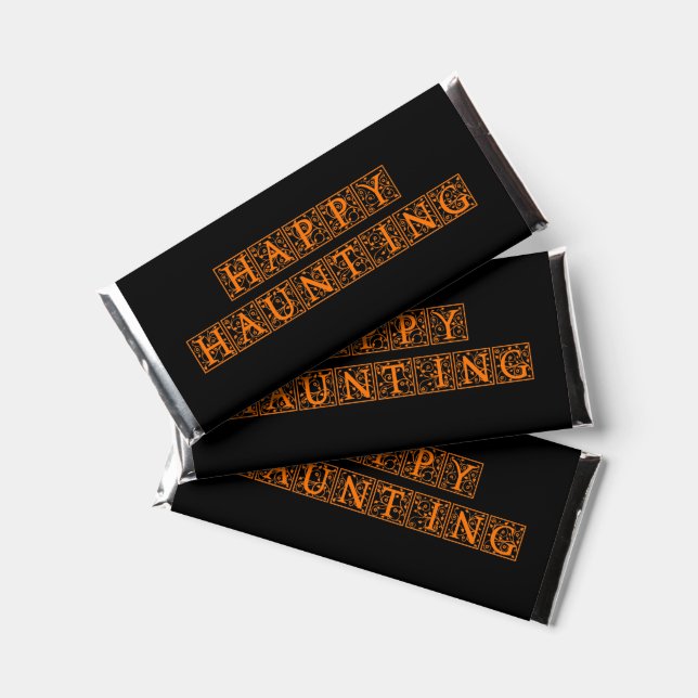 Happy Haunting Hershey's Chocolate Bars  (Front)