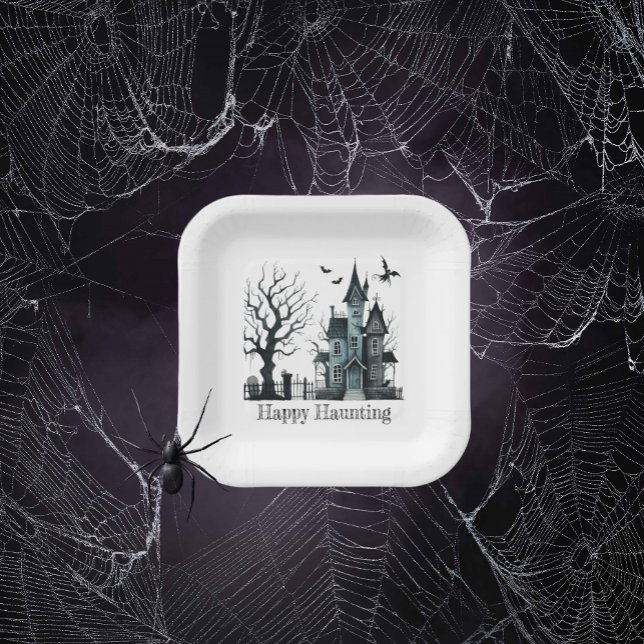 Happy Haunting  Paper Plates (Creator Uploaded)