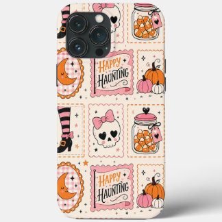 Happy Haunting Pink Skull Stamp Case