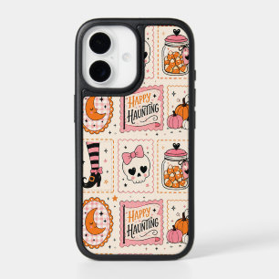 Happy Haunting Pink Skull Stamp Case