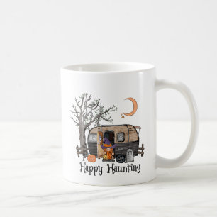 Happy Haunting – Spooky Witch and Camper Van Coffee Mug