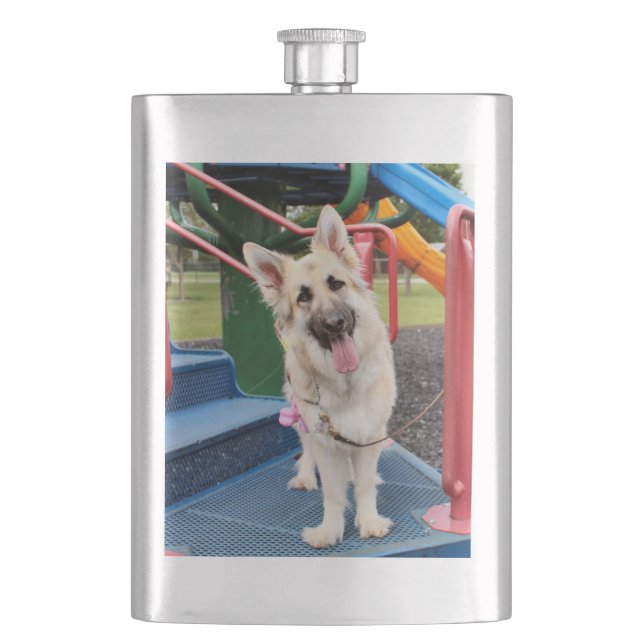 Happy head tilt flask (Front)