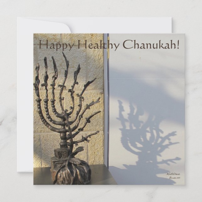Happy Healthy Chanukah! Note Card (Front)