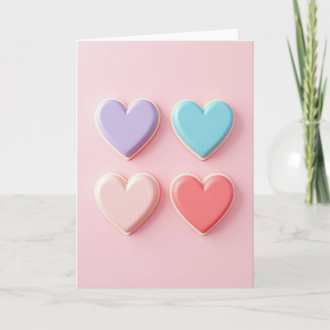 Happy Heart Cookie Card (Front)