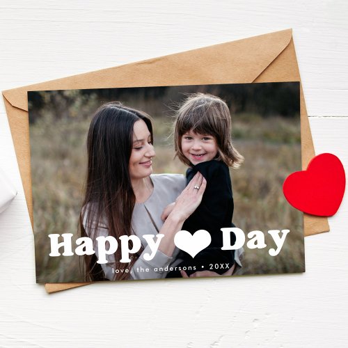 Happy Heart Day Photo Valentines Day Holiday Card