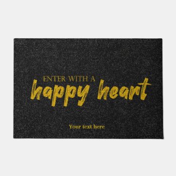 Happy Heart Doormat by graphicdesign at Zazzle