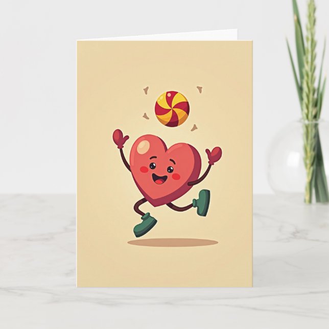 Happy Heart Lollipop Card (Front)