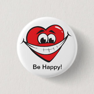 Happy Heart Pinback Button