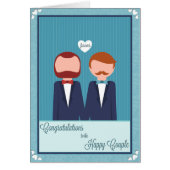 Happy Heart Striped Grooms (Front)