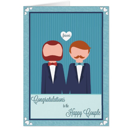 Happy Heart Striped Grooms (Front)