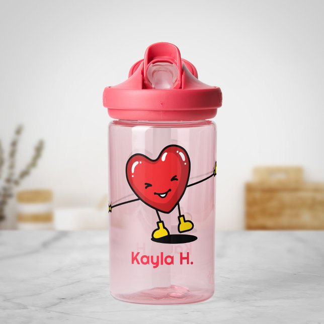 Happy Heart Water Bottle (Creator Uploaded)