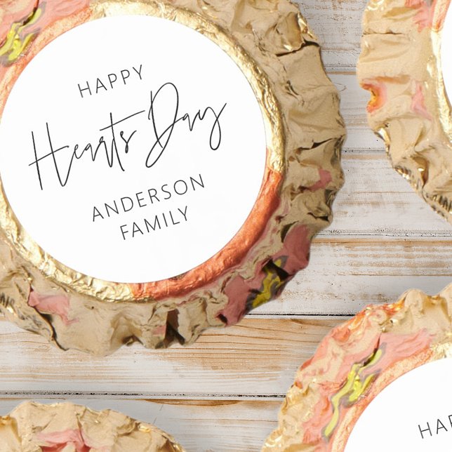 Happy Hearts Day Modern Simple Elegant Chic Reese's Peanut Butter Cups (Creator Uploaded)