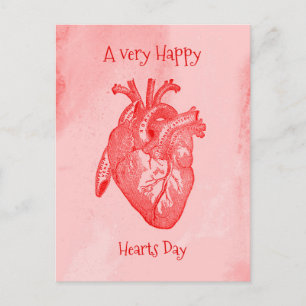 Happy Hearts Day Valentine Holiday Postcard