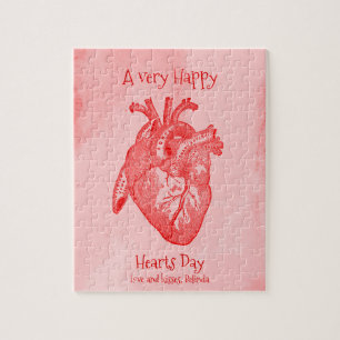 Happy Hearts Day Valentine Jigsaw Puzzle