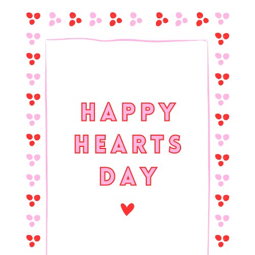 Happy Hearts Day Valentines Card