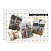 Happy Hearts Day Valentines Family Photo Collage