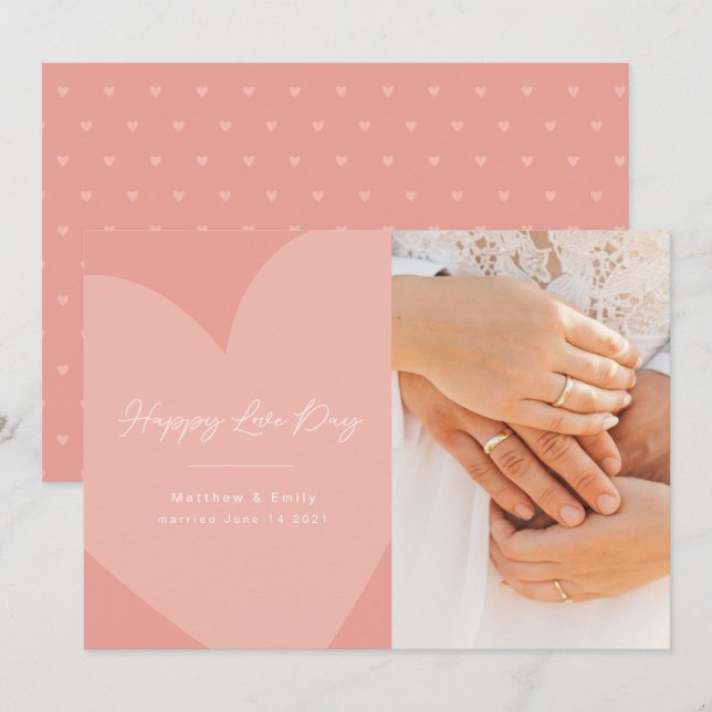 Happy Hearts Love Day Invitation (Front/Back)