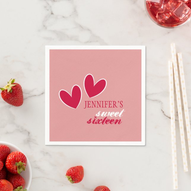 Happy Hearts Paper Napkins (Insitu)