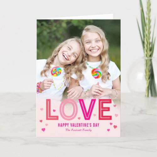 Happy Hearts Valentines Day Photo Card