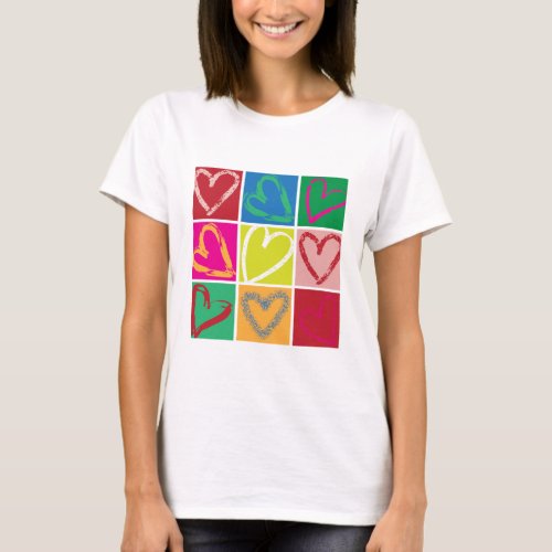 Happy Hearts Womens Tee