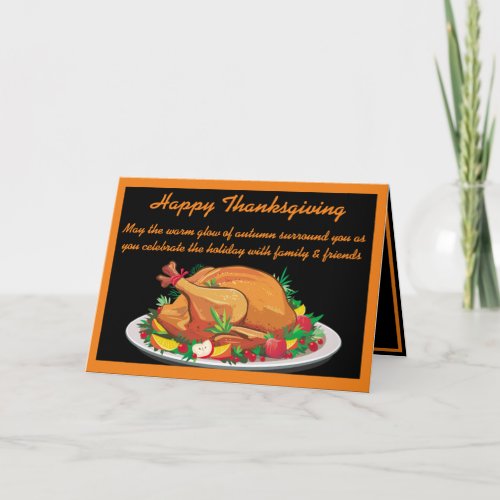 Happy Heartwarming Thanksgiving Greeting  Card