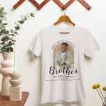 Happy Heavenly Birthday | Photo Memorial T-Shirt<br><div class="desc">Create your own funeral memorial t-shirt featuring a photo of your loved one, the beautiful saying "HAPPY HEAVENLY BIRTHDAY BROTHER'' (can be changed to dad, daddy, grandpa, uncle, mom, sister, grandma, aunt etc) their name, dates and a personal message. Perfect tribute for funerals, vigils, rememberance, birthday and memorial services. The...</div>