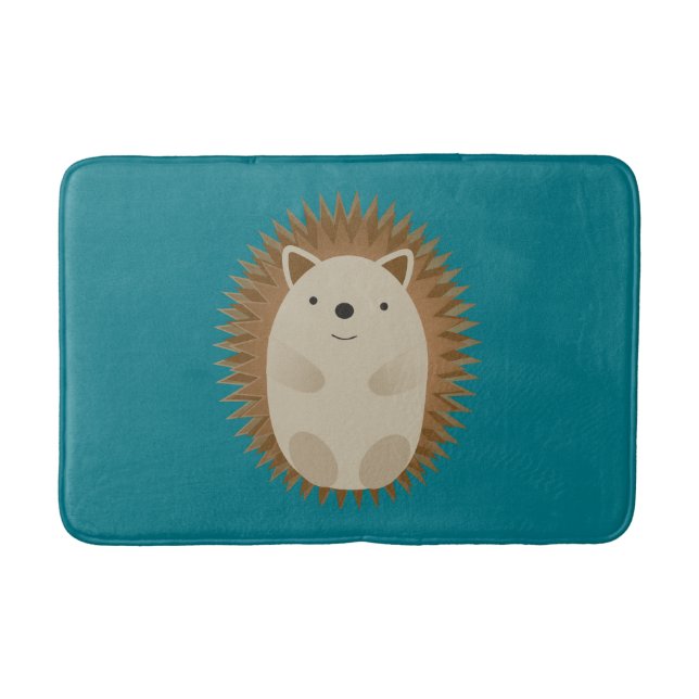 Happy Hedgehog Bath Mat (Front)