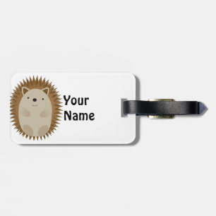 Happy Hedgehog Luggage Tag