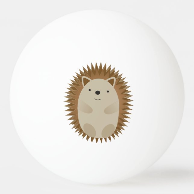 Happy Hedgehog Ping Pong Ball (Front)