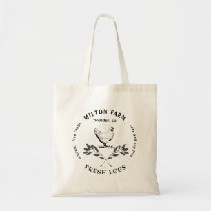 happy hens laurel branch tote bag