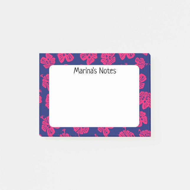 Happy Hibiscus Flower Personal Notes (Front)
