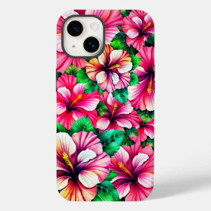 Happy Hibiscus Hawaiian floral Case-Mate iPhone 14 Case