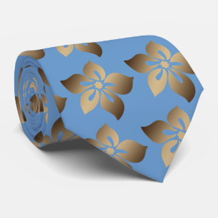 Happy Hibiscus Hawaiian Two-sided Printed Neck Tie