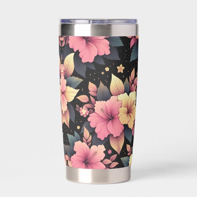 Happy Hibiscus Insulated Tumbler (Back)