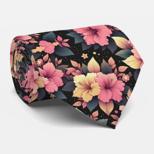 Happy Hibiscus Neck Tie