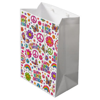 Happy Hippie Birthday gift bag