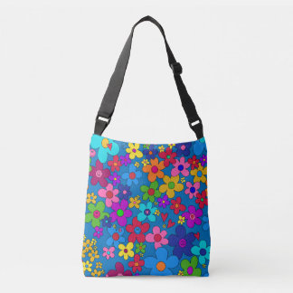 Happy Hippie Dasies Crossbody Bag